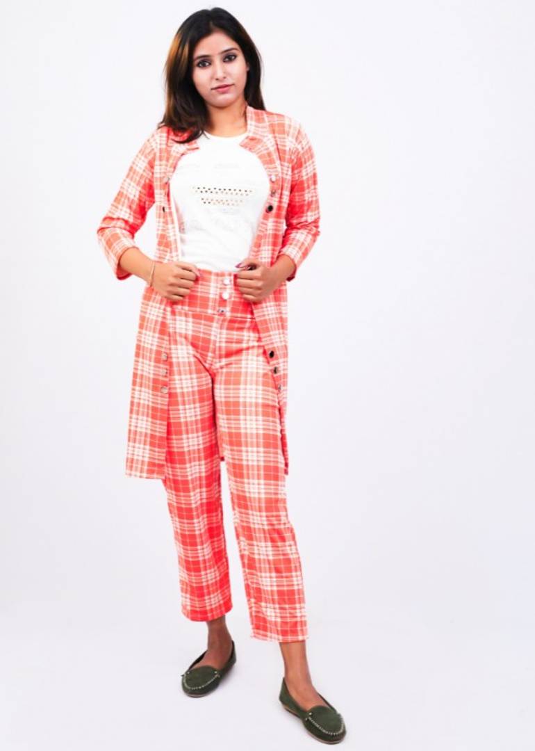Stretchable Acrylic 3 Pc set, Top Pant and Shrug